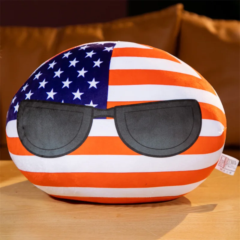 New 10cm Country Ball Plush Toy Kawaii Polandball Plush Pendant Soft Countryball Stuffed Doll for Kids Bag Pendant Keychain 5