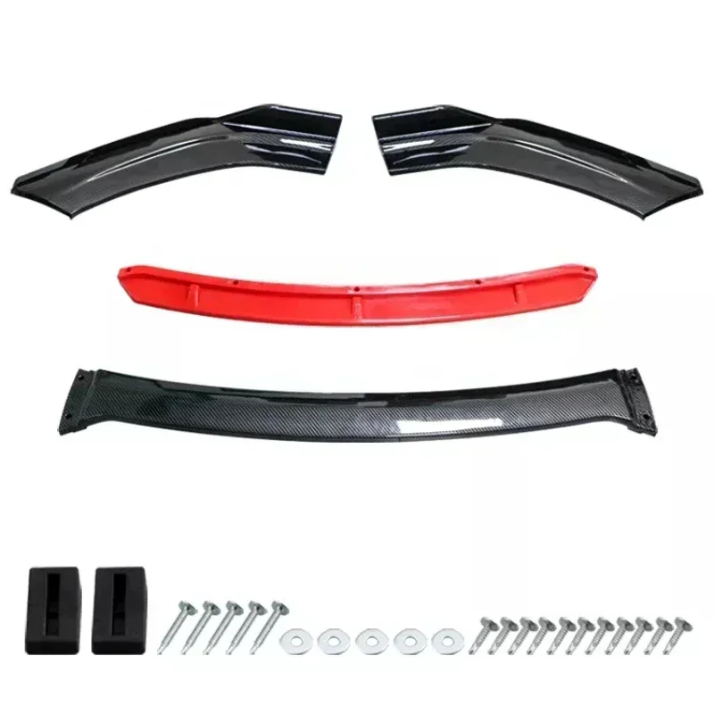 ABS Plastic Car Front Bumper Lip Body Kit Spoiler Splitter Diffuser