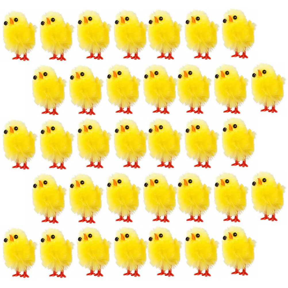 

Simulation Easter Chick Mini Lovely Artificial Plush Chicken Easter Party Ornaments Supplies Gift Children Kids Toy