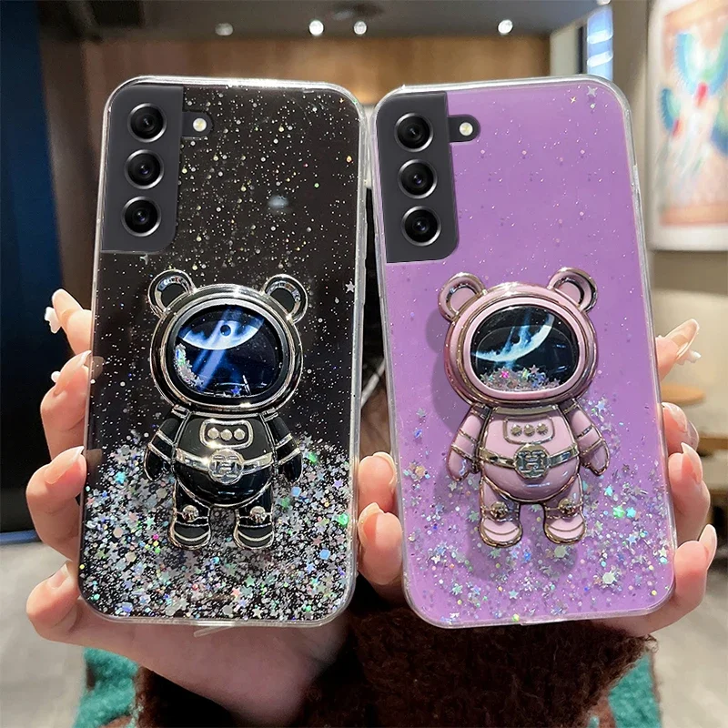 

Astronaut Quicksand Case For Samsung S23 Plus S21 Ultra S22 S21 FE For Samsung S21 Ultra S20 S8 S9 S10 Note10 Lite Starry Cover