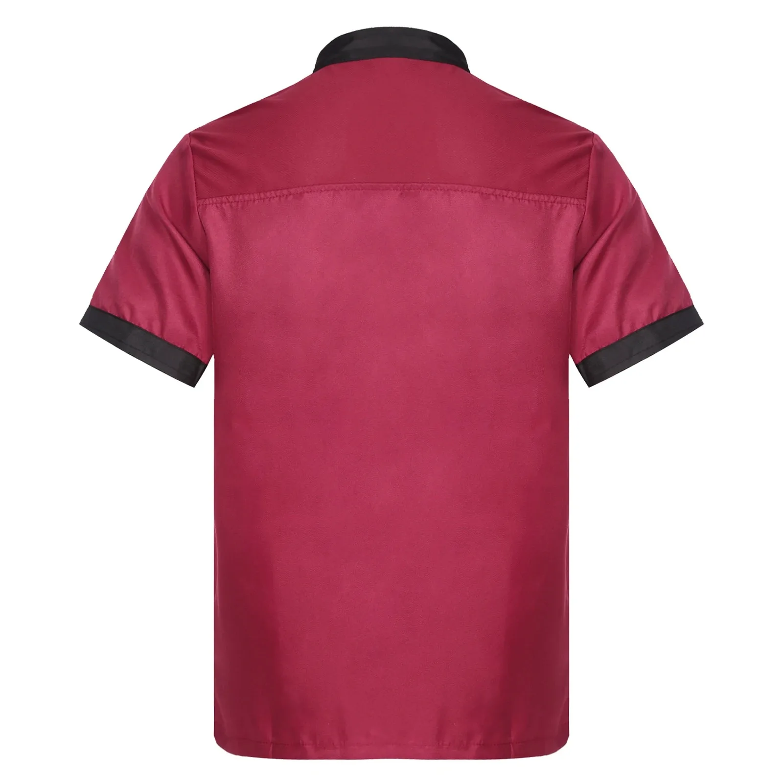 Chef Coat Jacket Uniform Mens Womens Short Sleeve Cooking