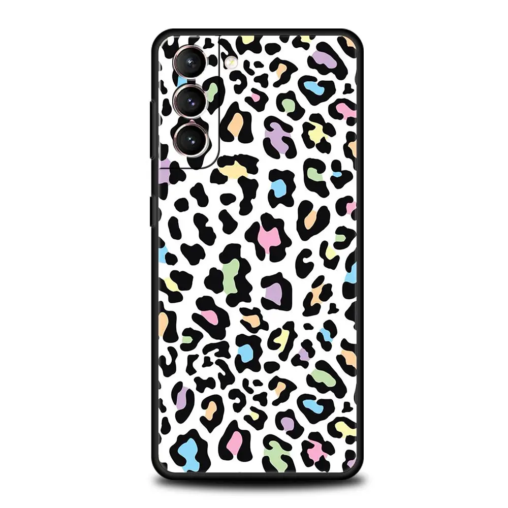 Leopard Cheetah Print Soft Silicone Phone Case Cover