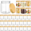 10 oz Thick Glass Jars with Bamboo Lids for Making Candles, Empty Food Storage Containers for Spice, Powder, Liquid 1
