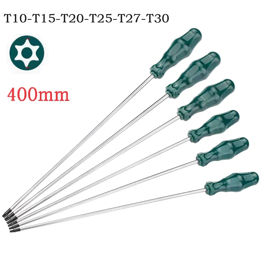 400 mm extra langer Torx-Schraubendreher, magnetische Bits, Schraubantrieb, Reparatur T10/T15/T20/T25/T27/T30 Handwerkzeuge – Detail 1