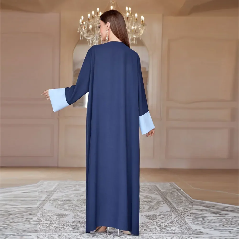 Abayas for Women Dubai Luxury Kimono Abaya with Hijab Scarf Ramadan Eid Islamic Clothing Turkey Muslim Long Party Dress Kaftan
