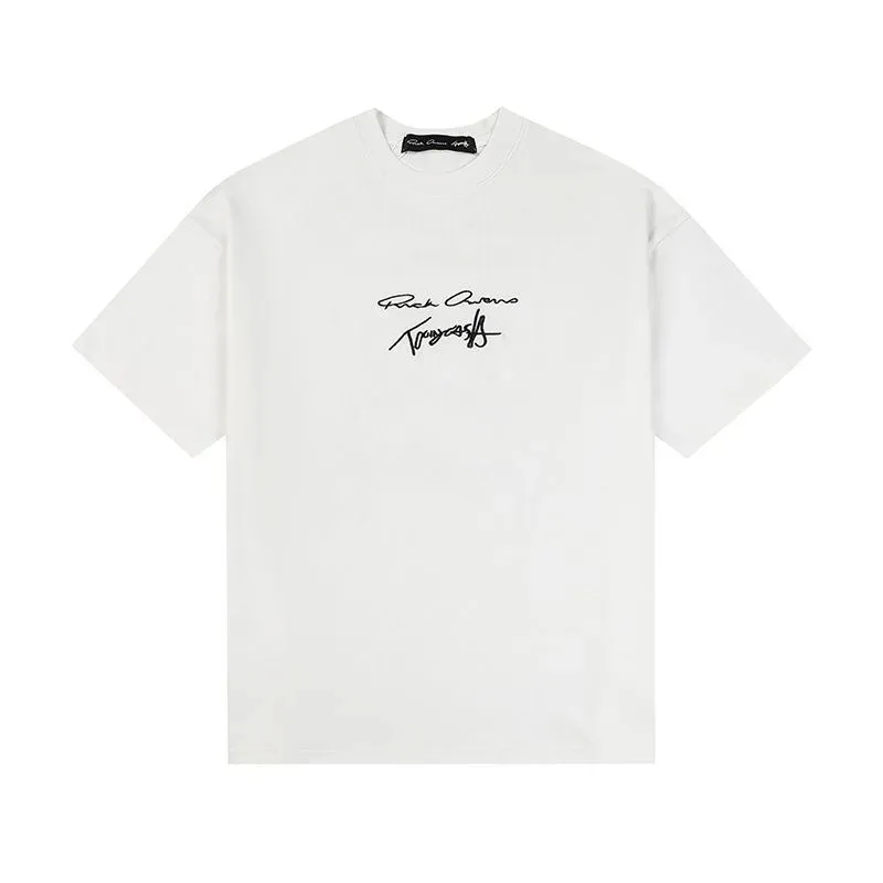 레터 프린트 반팔 티셔츠, 럭셔리 브랜드, 라지 사이즈 스타일, 하이 퀄리티 패..