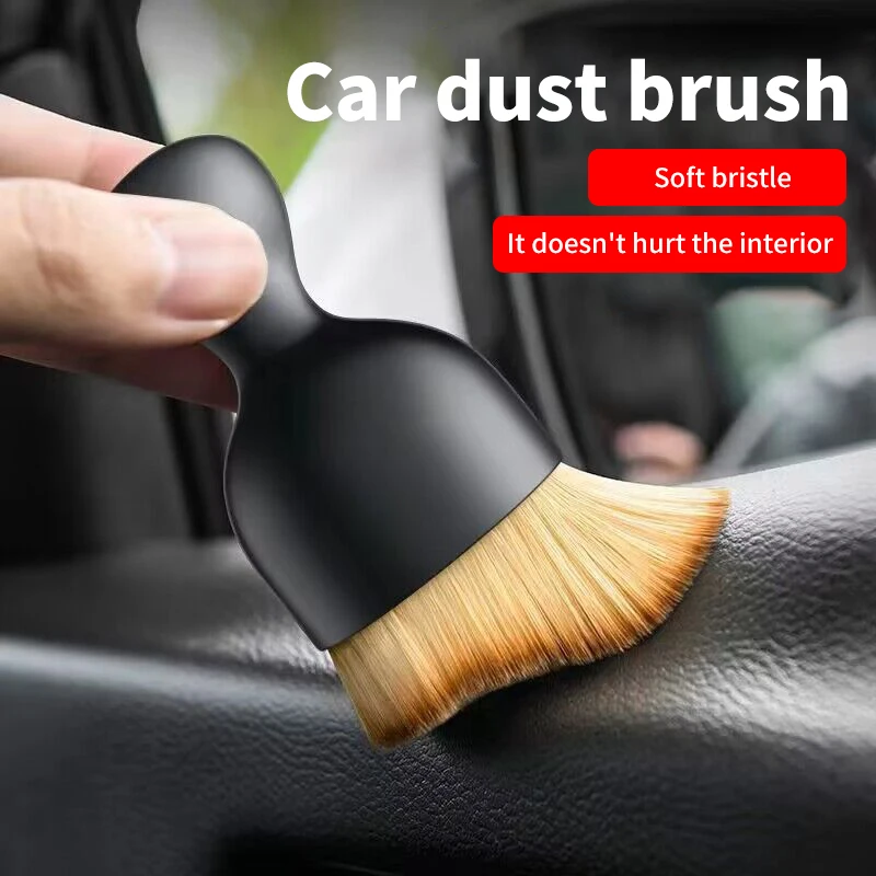 

Car Air Vent Cleaning Soft Brush with Casing Car Interior Cleaning Tool Artificial Car Brush Car Crevice Dusting Car Detailing