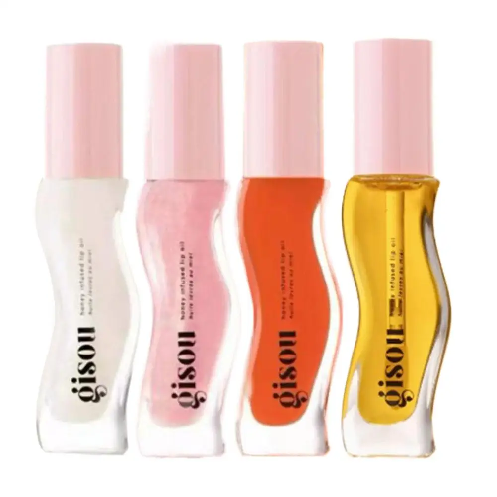 Honey Infused Hydrating Lip Oil Nourishing Lip Skin Colored Lip Moisturizing Oil Anti Dry Lip Oil Charming Makeup Look 6