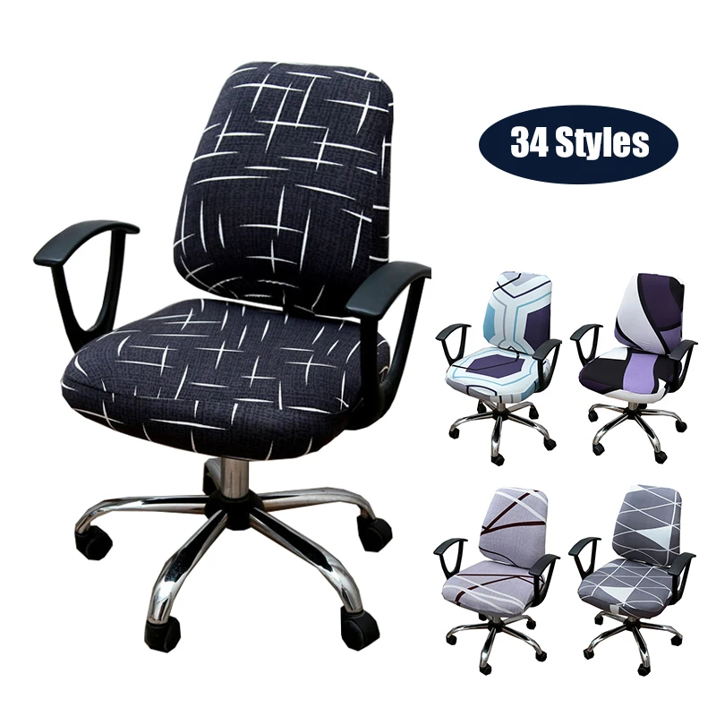 1Set Spandex Office Chair Covers Elastic Armchair Seat Cover Rotating Lift  Computer Chair Slipcover Funda Para Butaca 1 Plaza - AliExpress