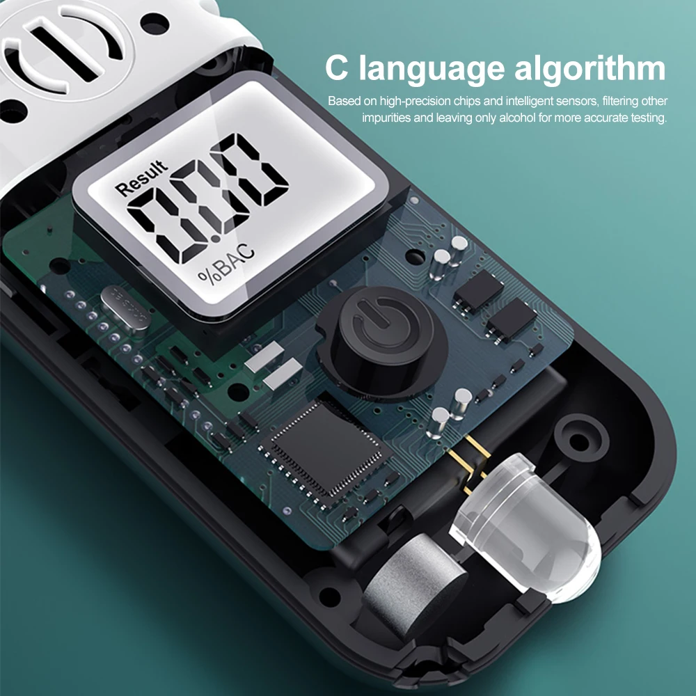 LCD Display Digital Alcohol Breath Tester Breathalyzer Drunk Driving Analyzer Alcohol Test Tools