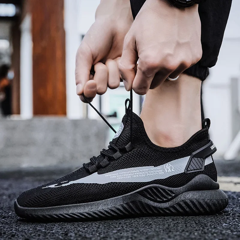 Spring Autumn Breathable Men's Vulcanize Shoes Light Outdoor Sports Shoes Comfortable Soft Sneakers Mens Athletic Training Shoes 1