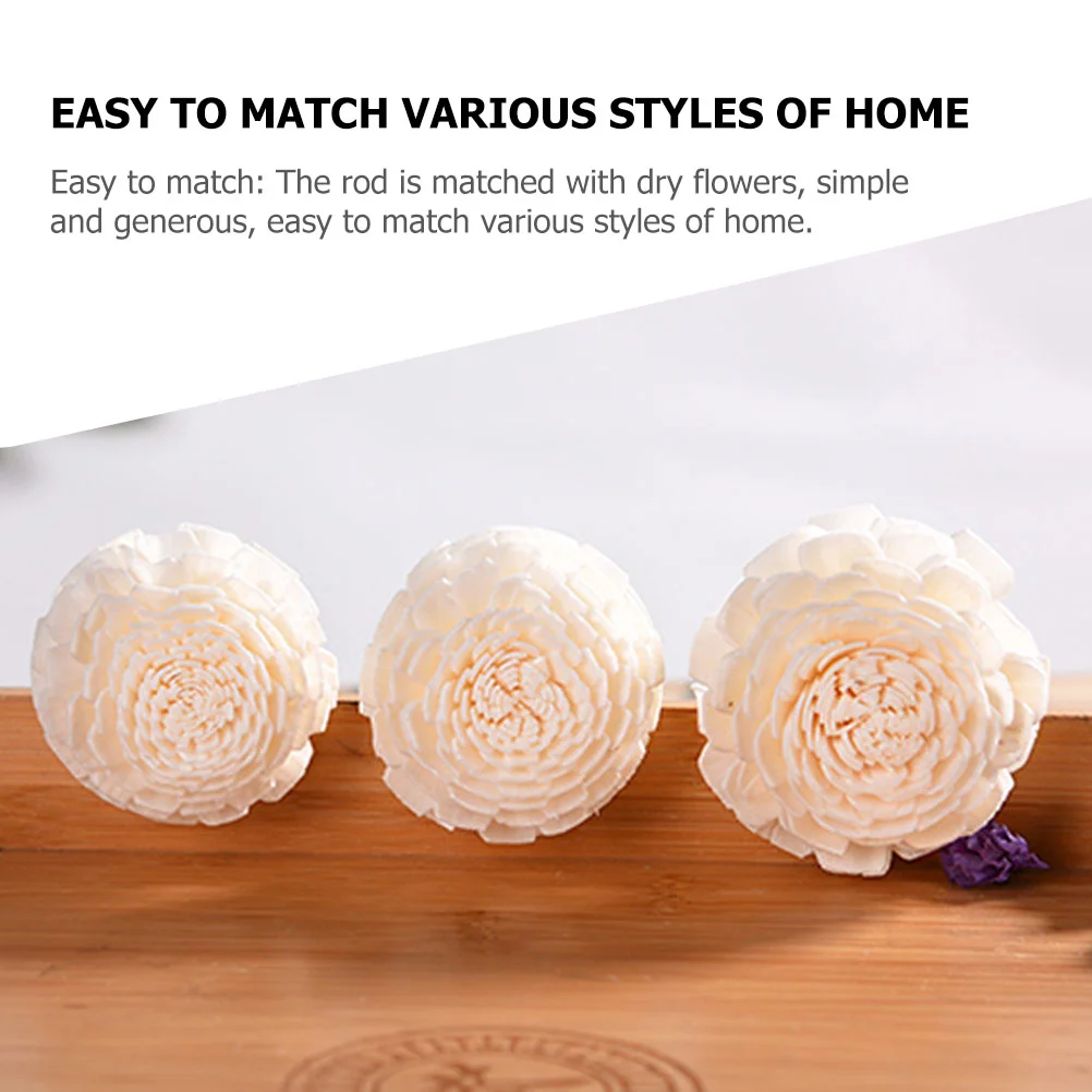 6 Pcs Diffuser Sticks Artificial Flower Diffuser Sticks Home Decor Aromatherapy Dried Flower Diffusers Essential Oil