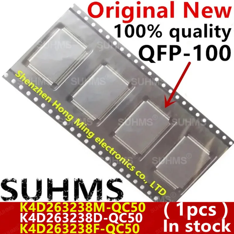 (1piece)100% New K4D263238D-QC50 K4D263238F-QC50 K4D263238M-QC50 QFP-100 Chipset