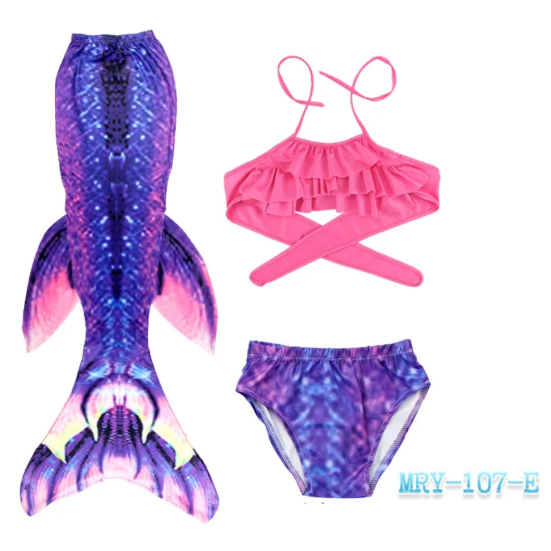 thumbnail image 1 of Conjunto de natación de sirena para niña, traje de baño de cola de sirena, disfraz de princesa Cosplay, regalo, 1 of 5