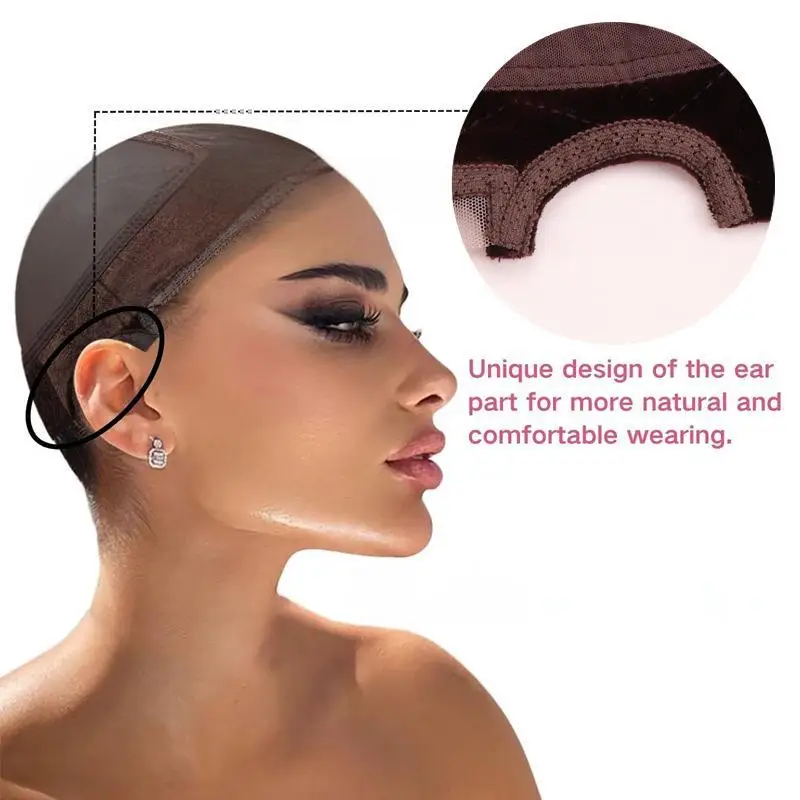 Lace velvet headband mesh hat Stretch wig lace hood for Keeping Wigs in Place velvet hair band,hair band,hair styling tool,hair styling tools