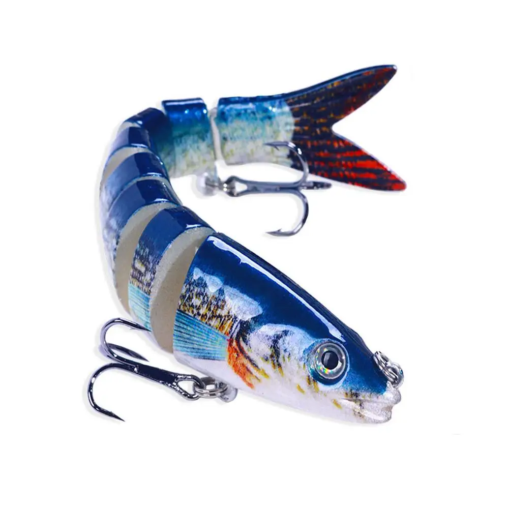 13,4 cm sinkende Wobbler, Angelköder, Gelenk-Kurbelköder, Swimbait, 8-Segment-harter künstlicher Köder für Angelgerät-Köder – Detail 16