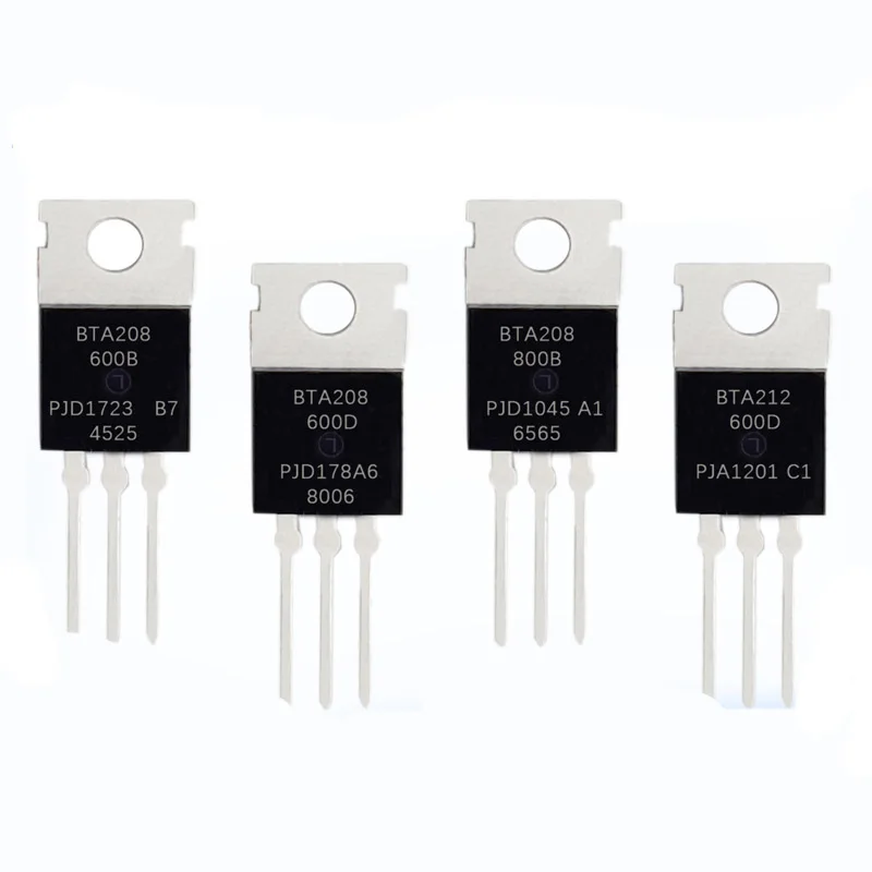 

5PCS New BTA208-600B TO-220 600V 8A In-line Three-terminal Bidirectional Thyristor