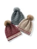 Cashmere Vintage Jacquard Knit Thick Beanies Rabbit Pom-pom Bobble Hat Soft Cap Hat Autumn Winter Warm Wool Christmas Present 6