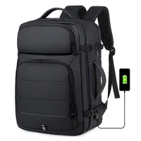 40L Expandable Backpacks USB Charging Port 17 inch Laptop Bag Waterproof Business National Flag Travel Bag 1