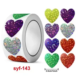 Holographic Venus Stickers Roll - Children's Reward & Craft Supplies (500 Love)