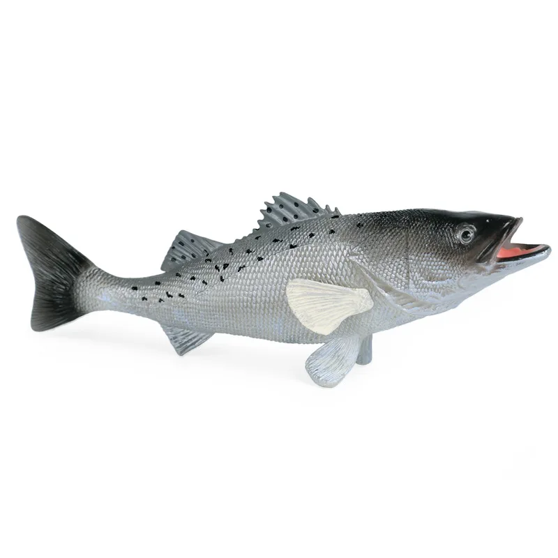 

Children's cognition, solid simulation, marine animal model, toy, big bass, sea bass, spotted bass, seven star bass