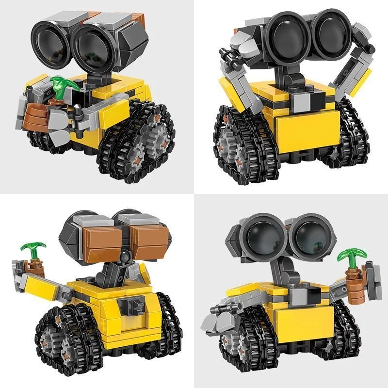 Modellino di robot classico MOC in mattoncini da costruzione, kit fai-da-te, gioco creativo di assemblaggio, regalo educativo per bambini. - immagine 2