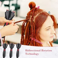 Machine à tresser électrique automatique ABBK-3 ensembles, noire, pour coiffure DIY, fer à friser automatique pour femmes et filles 1