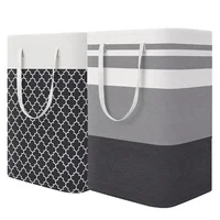 75L New Waterproof Fabric Laundry Basket Simple Clothes Sundries Storage Box Foldable Bag Large Capacity Laundry Basket 1