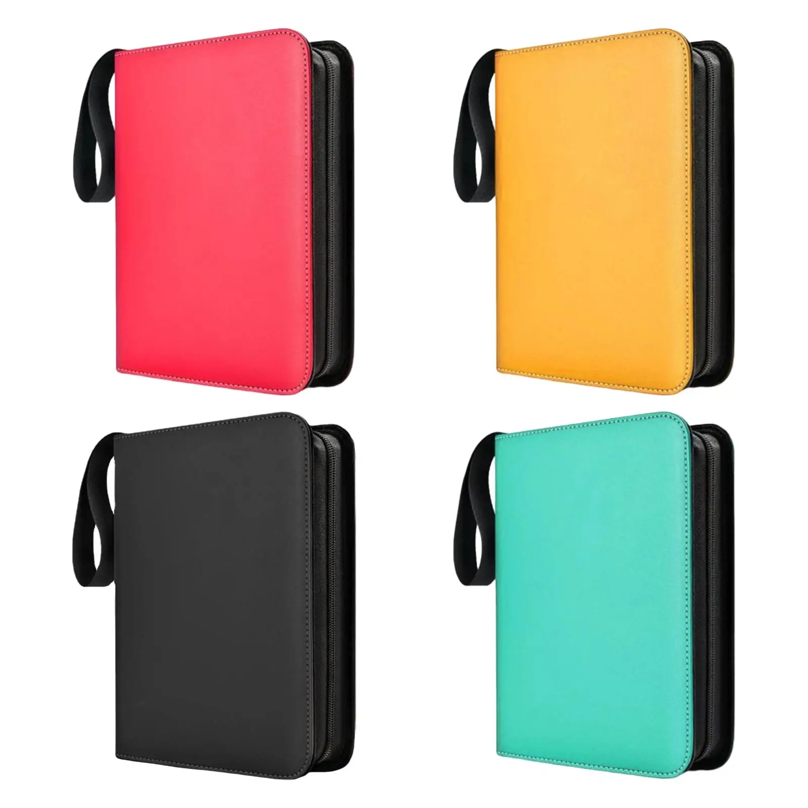 

Trading Card Binder with Zipper PU Collectible Display Carrying Case Durable Card Collector Album for Came Cards Boys and Girls