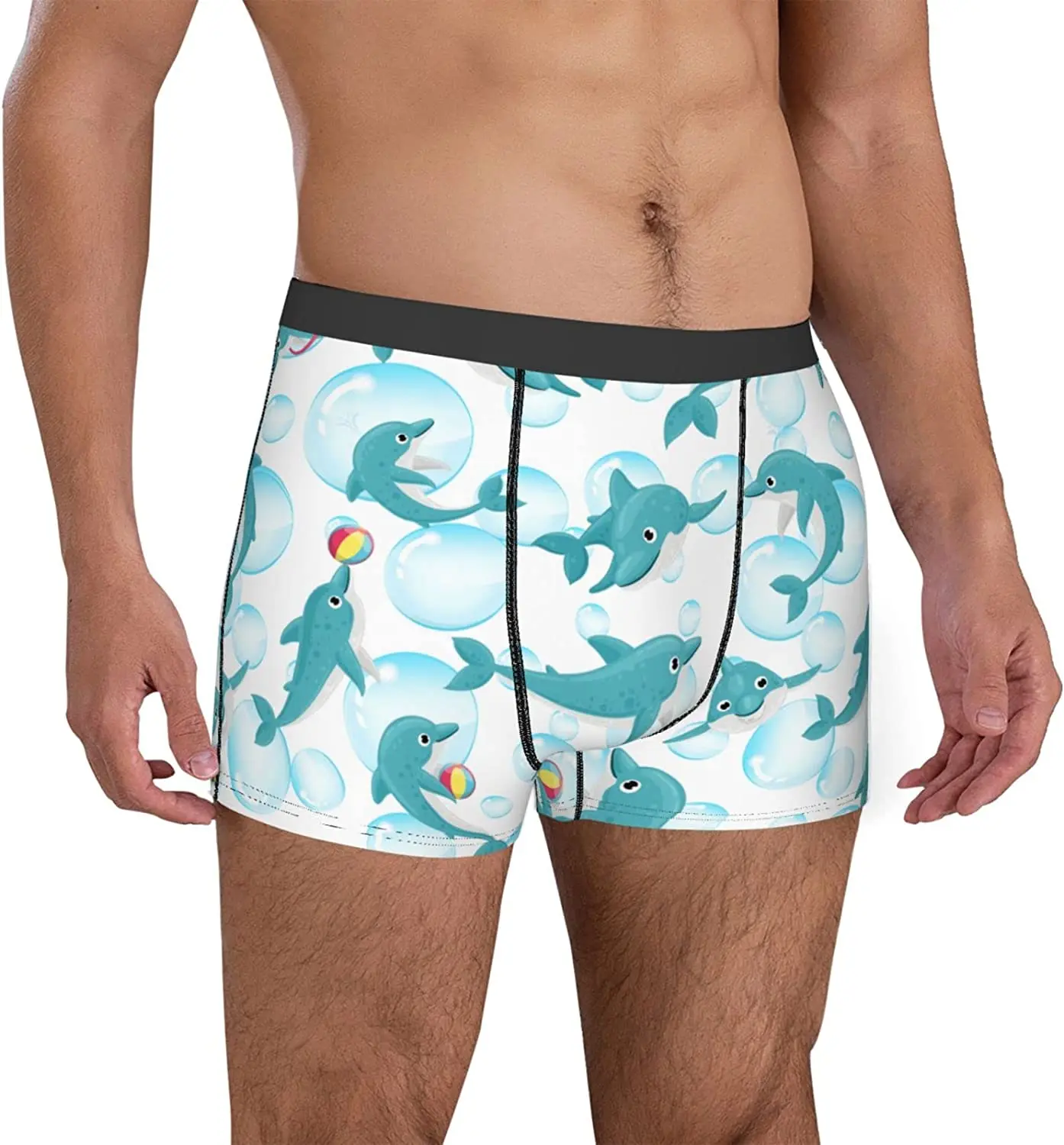 Männer Boxer Briefs Luftblasen Dolphins Unterwäsche Trunks Weiche