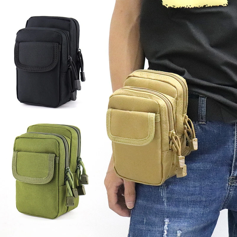 

Molle Outdoor Tactical Military Bag Practical Portable Waist Bag Men's Cell Phone Bag Wallet Camping Hunting Hiking EDC Toolkit