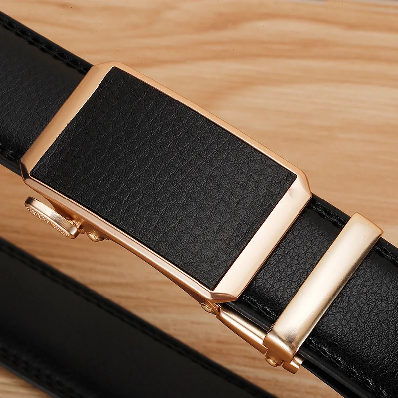 Mens Belt Toothless Automatic Buckle Belt Men and Women Universal Casual Belt