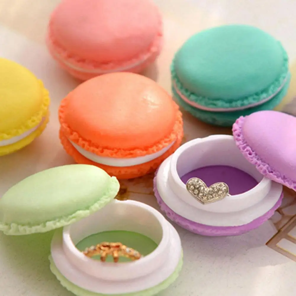 6pieces/lot bonbóny barva macarons úložný skříňka přenosné mini dar balíček skříňka líbezný šperků balíček skříňka pouzdro pro malý položky pouzdro