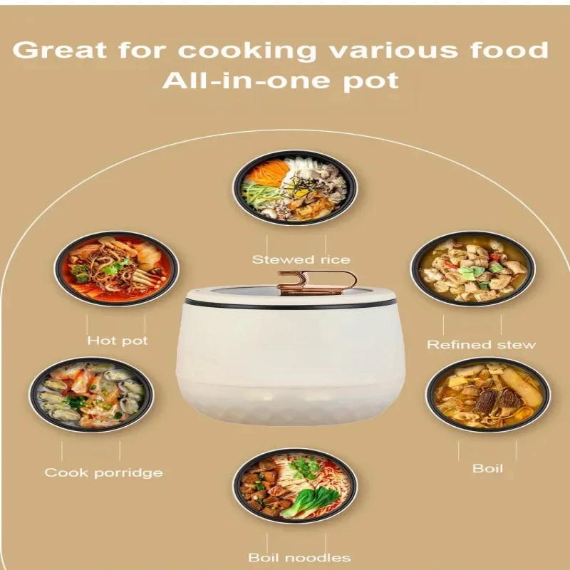 Stiddy Bear Rice Pot Compact Cooker Rice cooker rice cooker small office rice cooker gift 220V/110V 6