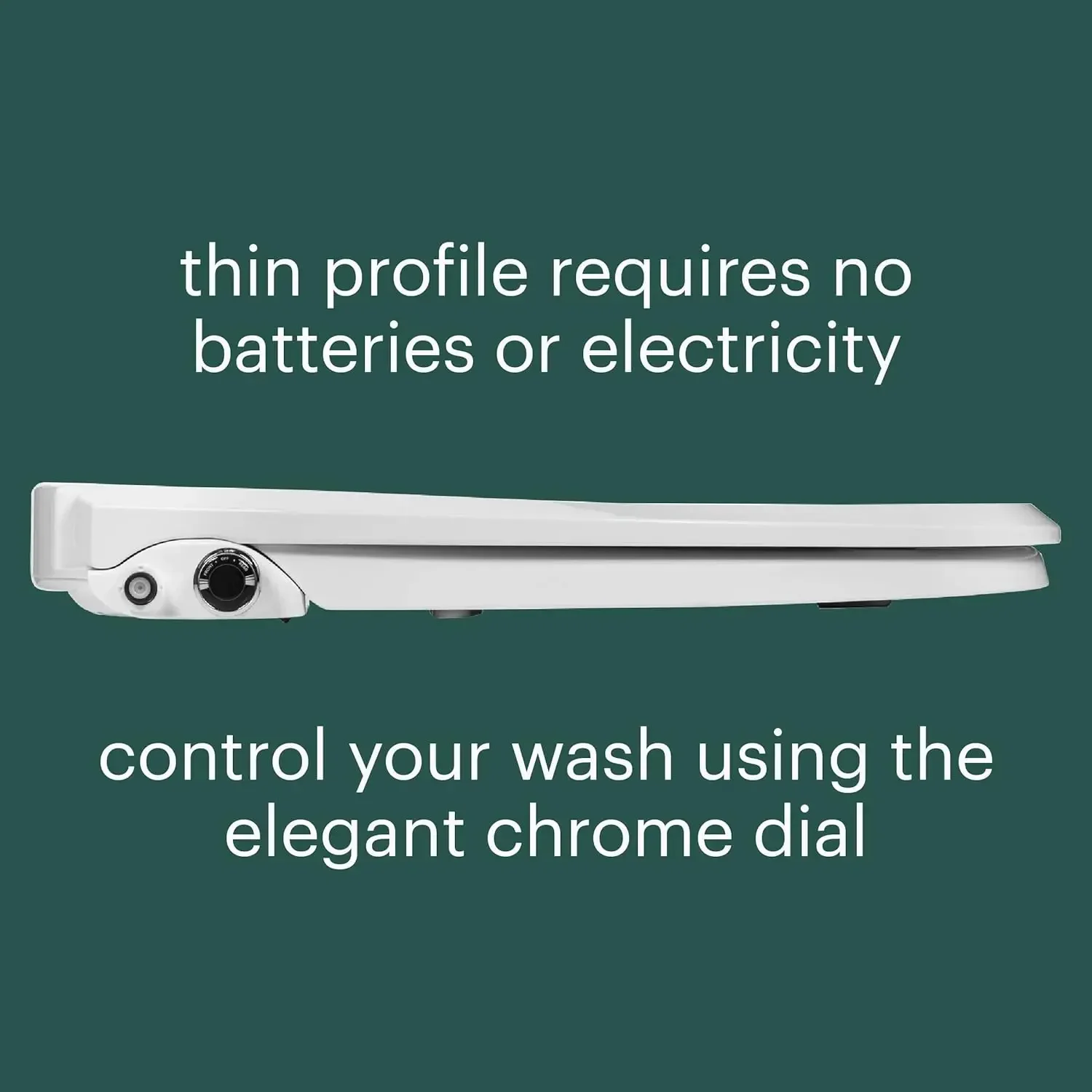 Description Picture 5 of itemBidet Toilet Seat, Non-Electric Swash Ecoseat, Fits Elongated Toilets, White - Dual Temperature, Dual Nozzle System