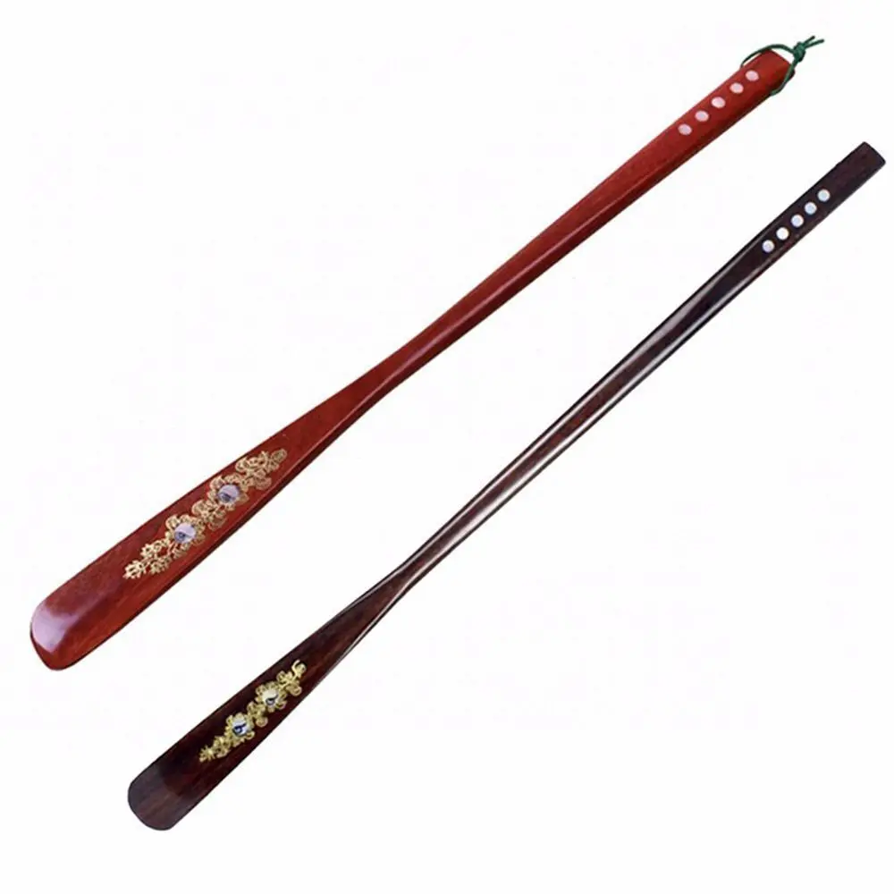 Lifter AID Stick Wooden Spoon Home Long Handle Professional Flexible Shoe Horns