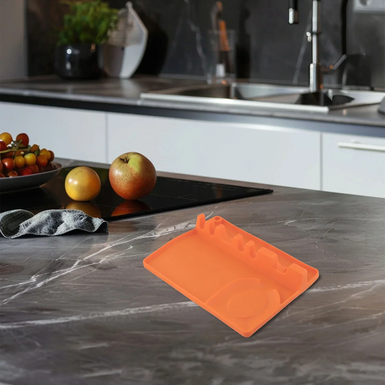 Simplify Your Cooking Experience Innovative Silicone Utensil Rest Designed to Hold Various Tools while Keeping the Counter Clean
