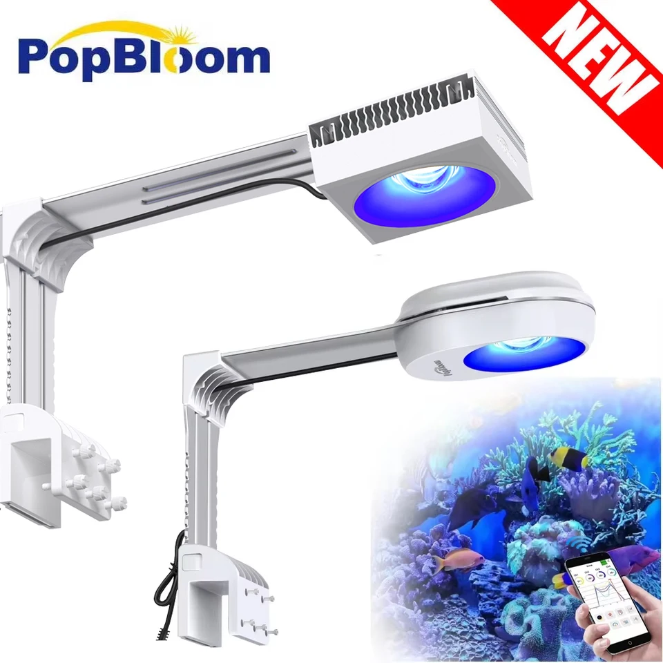 PopBloom RL60/RL90 WiFi Led Aquarium Lamp, Full Spectrum Marine