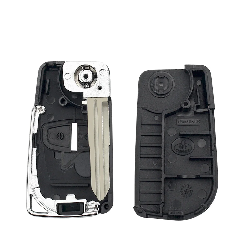 KEYYOU Modified Flip Key Case For Mitsubishi Pajero Sport Outlander Grandis ASX MIT11/MIT8 Blade 2/3 Button Remote Car Key Shell key case,car key shell,car remote key,car key,key shell