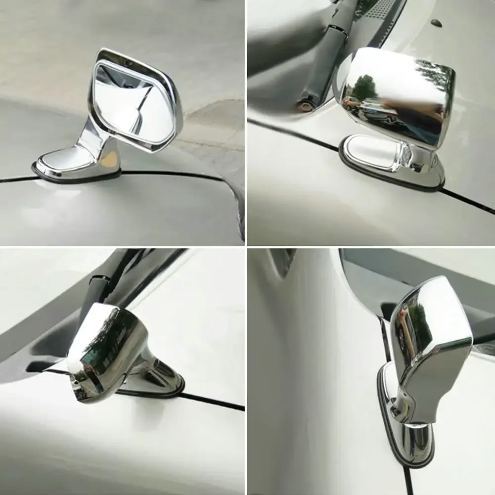 범용 자동차 후드 사이드 백미러, 조정 가능한 광각 백미러, 사각지대 보조 거울, SUV/트럭용