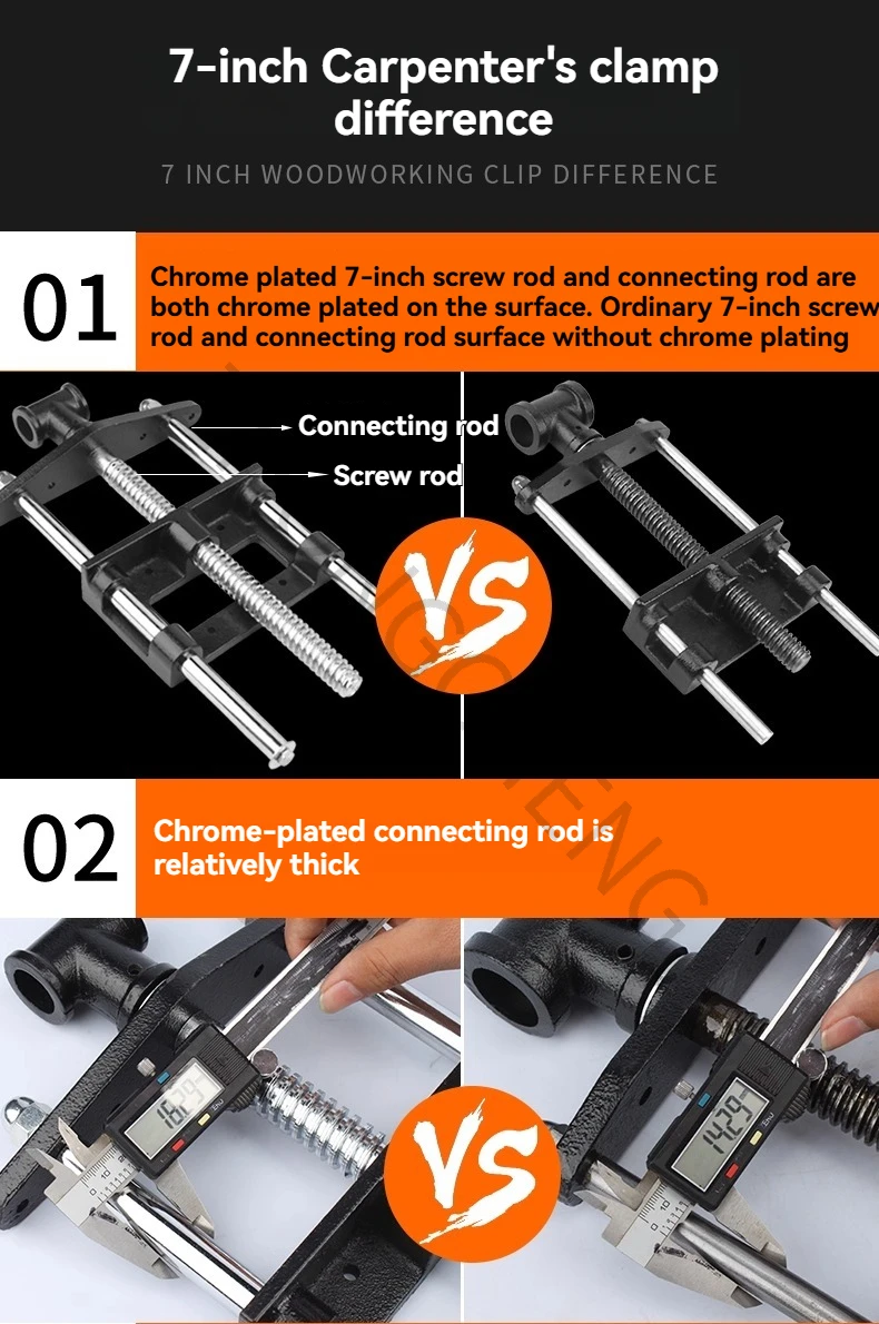 10inch Workbench Woodworking Table Accessories Woodworking Clamping Pliers Solid