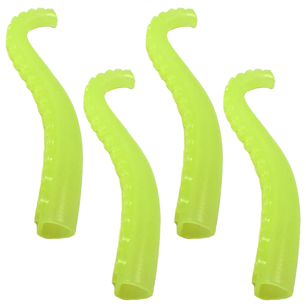 

4pcs Octopus Antenna Finger Puppet Luminous Prank Toy Finger Toy (Light Green)