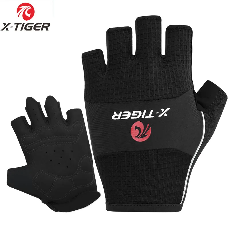 

X-TIGER MTB Bike Bicycle Glove Anti-slip Anti-sweat Men Women Half Finger Gloves Breathable Anti-shock Sports Bike Bicycle Glove