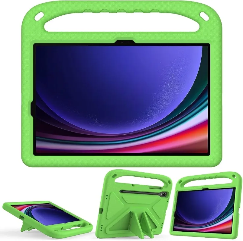 Durable EVA Tablet Case with Adjustable Stand - Vibrant Blue