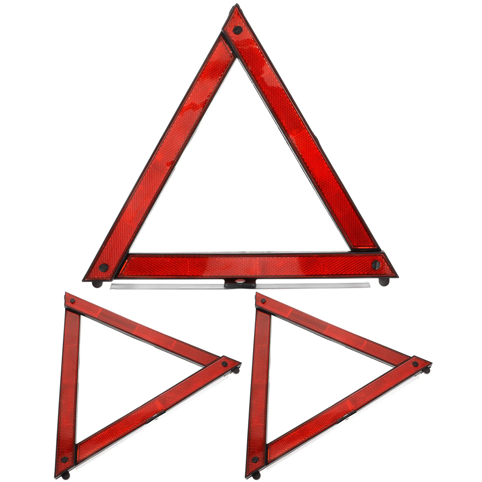 

3 Pcs Cars Warning Triangle Road Triangles Emergency Sign Reflective Markers Roadside Safety Frame Reflector