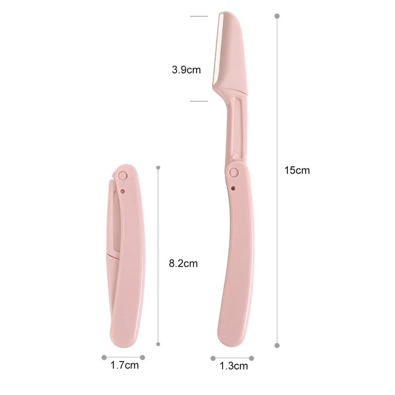 3 Pcs Eyebrow Trimmer facial epilators for women Pocketknife Eyebrow profiler Hair Remover for Ladies Face Eyebrow Shaper Shaver 5
