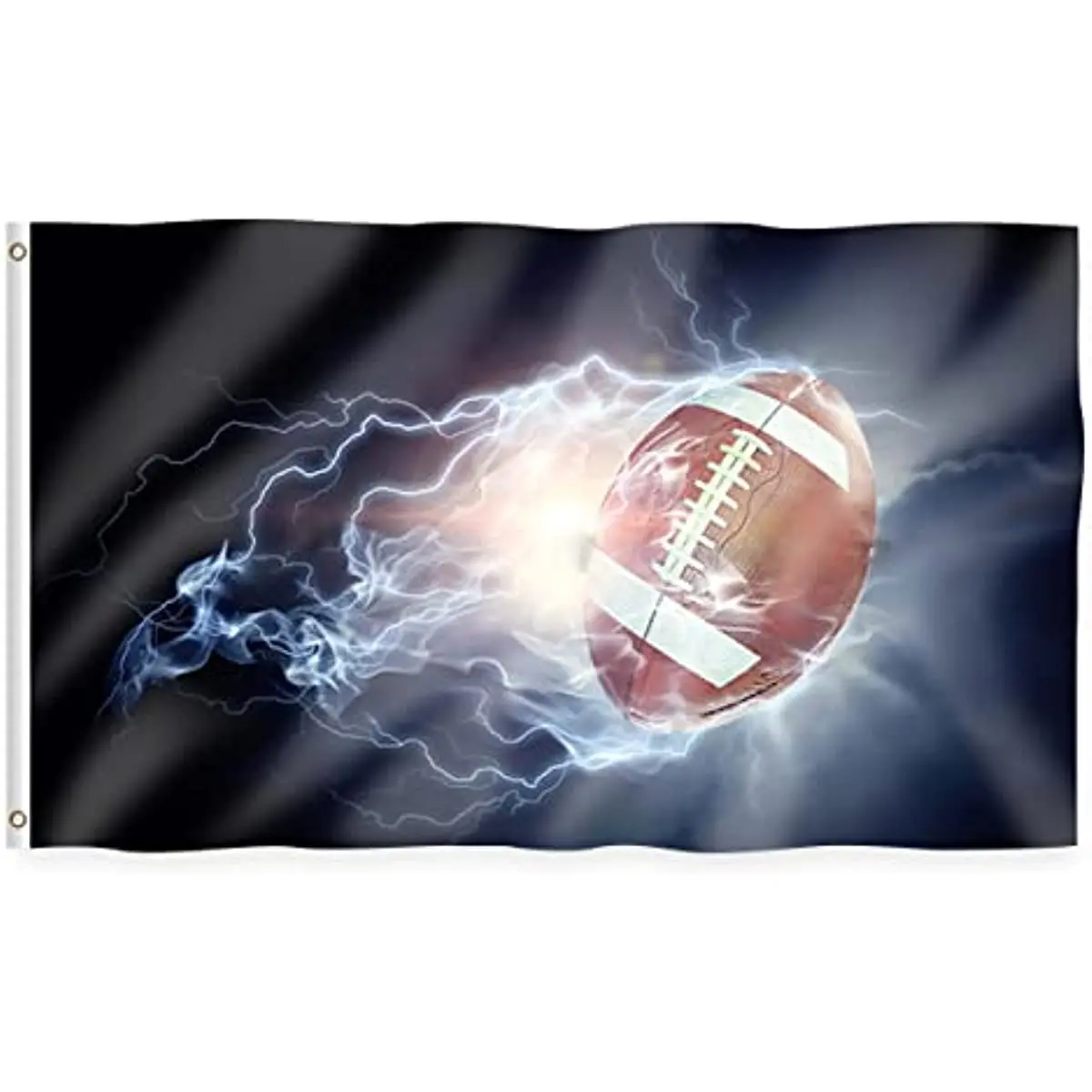 

Football themed 3X5 Foot Flag, Bright Colors, New Themes, Polyester Material And Two Brass Grommets, Durable, Fade Resistant