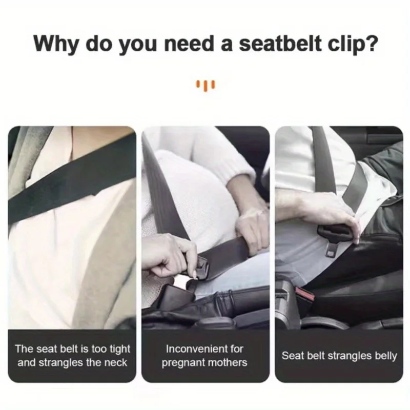 2PCS Automobile Universal Seat Belt Limiter Car Fixer Car Buckle Fixed Tension Adjuster Car Accessories Interior