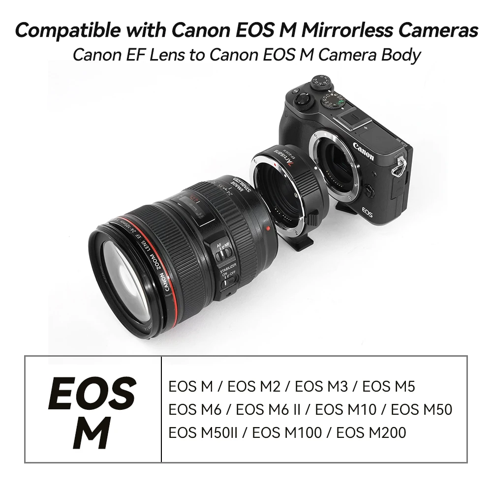 Canon Eos M Canon Mirrorless Camera Lens Compatibility Fotodiox