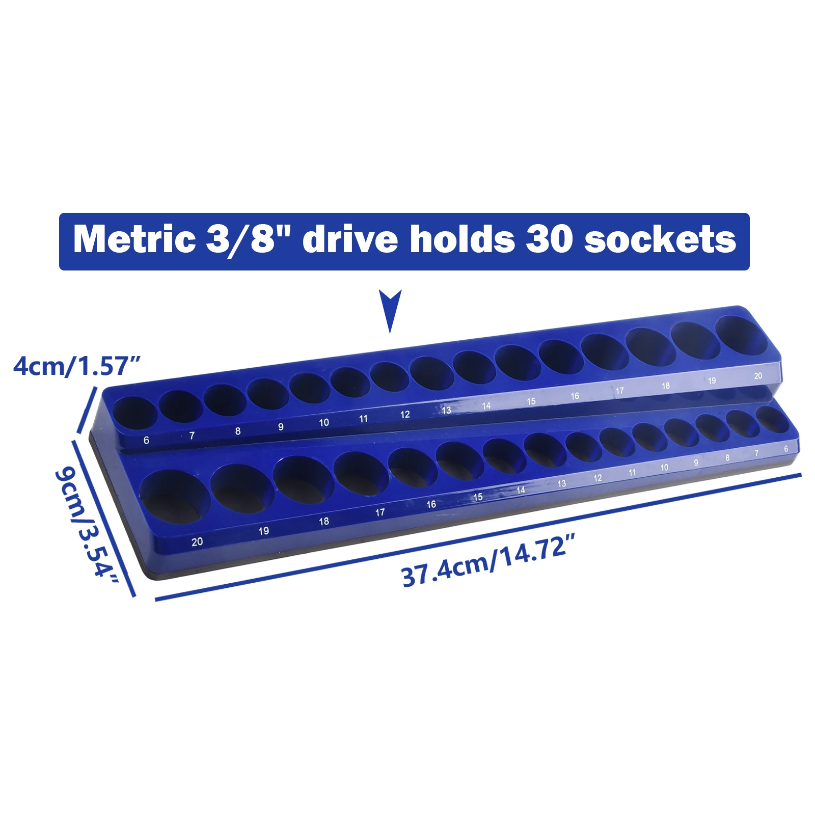 1pc Magnets teckdose Organizer Sockel halter 1/2 ''3/8''1/4'' treibt sae Organizer für Schraubens chl üssel Schlüssel förderer Handwerkzeug